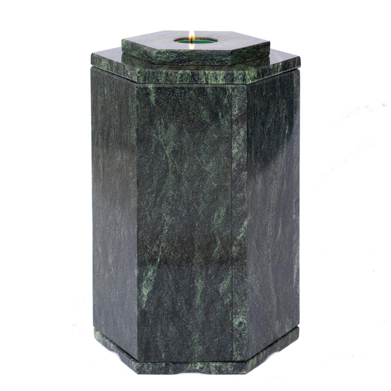 Урна шестигранная Змеевик